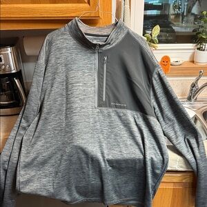 G.H. Bass & Co. Gray Quarter-Zip Men's Shirt